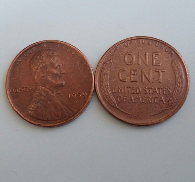 1 Pcs 1958D LINCOLN ONE CENTS COPY Coin