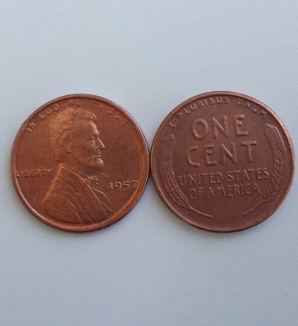 1 Pcs 1957 LINCOLN ONE CENTS COPY Coin