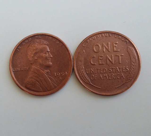 1 Pcs 1954s LINCOLN ONE CENTS COPY Coin