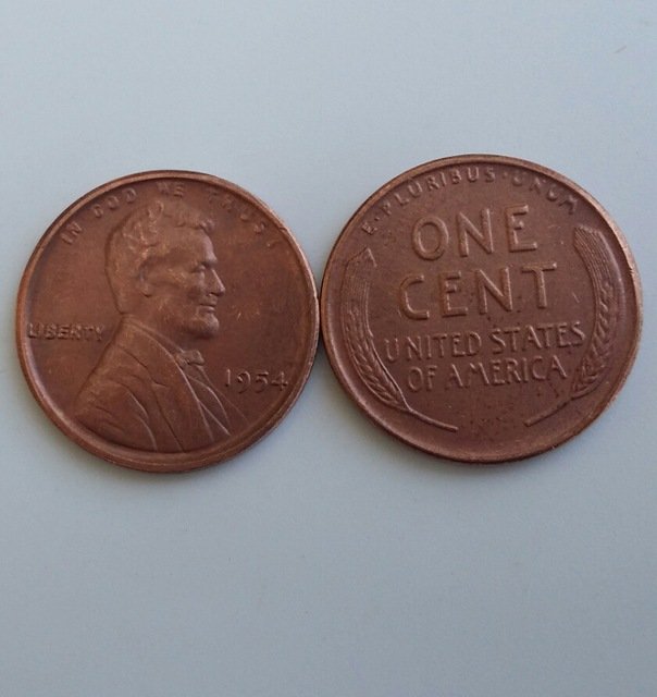 1 Pcs 1954 LINCOLN ONE CENTS COPY Coin