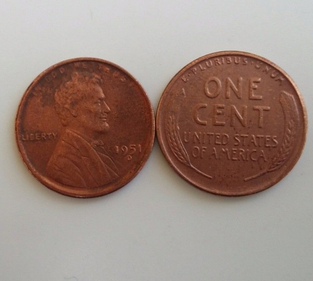 1 Pcs 1951d LINCOLN ONE CENTS COPY Coin