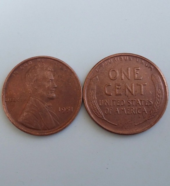 1 Pcs 1951 LINCOLN ONE CENTS COPY Coin