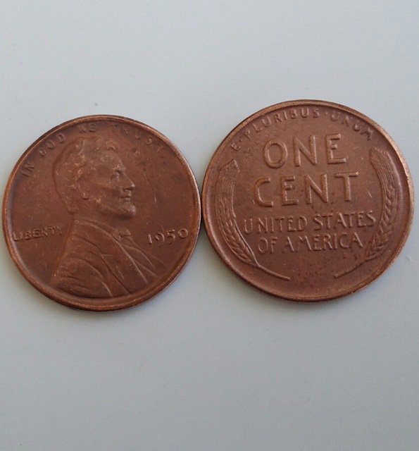 1 Pcs 1950 LINCOLN ONE CENTS COPY Coin