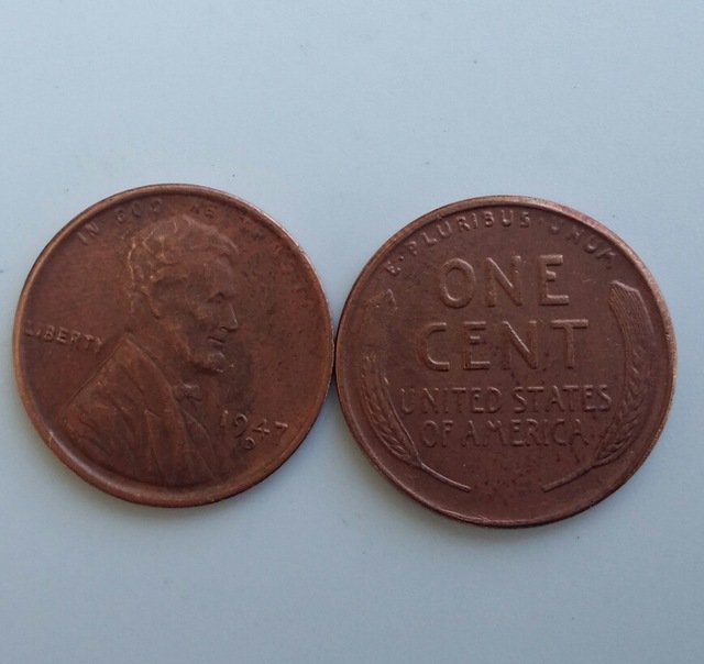 1 Pcs 1947d LINCOLN ONE CENTS COPY Coin