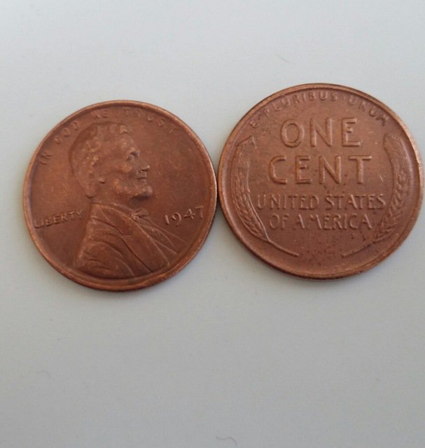 1 Pcs 1947 LINCOLN ONE CENTS COPY Coin