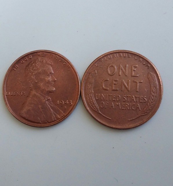 1 Pcs 1943s LINCOLN ONE CENTS COPY Coin