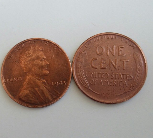 1 Pcs 1943 LINCOLN ONE CENTS COPY Coin