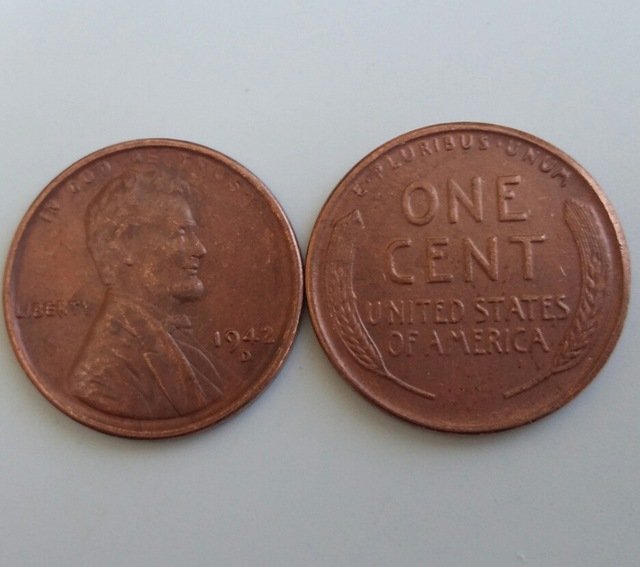 1 Pcs 1942d LINCOLN ONE CENTS COPY Coin