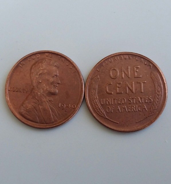1 Pcs 1940s LINCOLN ONE CENTS COPY Coin