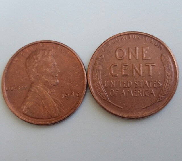 1 Pcs 1940 LINCOLN ONE CENTS COPY Coin