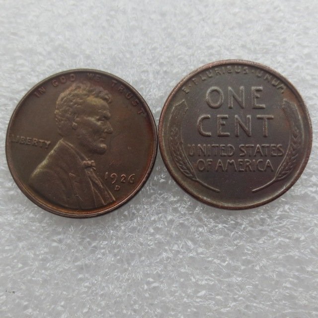 1 Pcs 1926d LINCOLN ONE CENTS COPY Coin