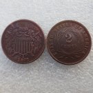 1 Pcs United States 1871 Two Cents Copper Manufacturing Copy Coins 1 Pcs United States 1871 Two Cents Copper Manufacturing Copy Coins