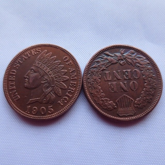 1 Pcs 1905 ONE CENT - INDIAN HEAD CENTS copy coin
