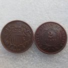 1 Pcs United States 1868 Two Cents Copper Manufacturing Copy Coins