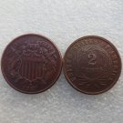 1 Pcs United States 1867 Two Cents Copper Manufacturing Copy Coins 1 Pcs United States 1867 Two Cents Copper Manufacturing Copy Coins