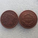 1 Pcs 1843 Braided Hair Large One Cent 100% Copper Manufacturing Old Copy Coins