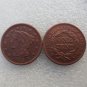 1 Pcs 1843 Braided Hair Large One Cent 100% Copper Manufacturing Old Copy Coins