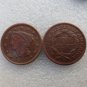 1 Pcs 1847 Braided Hair Large One Cent 100% Copper Manufacturing Old Copy Coins