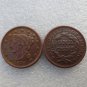1 Pcs 1850 Braided Hair Large One Cent 100% Copper Manufacturing Old Copy Coins