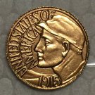 1 Pcs 24-K Gold-Plated USA 1915 1 Dollars Francs coin copy
