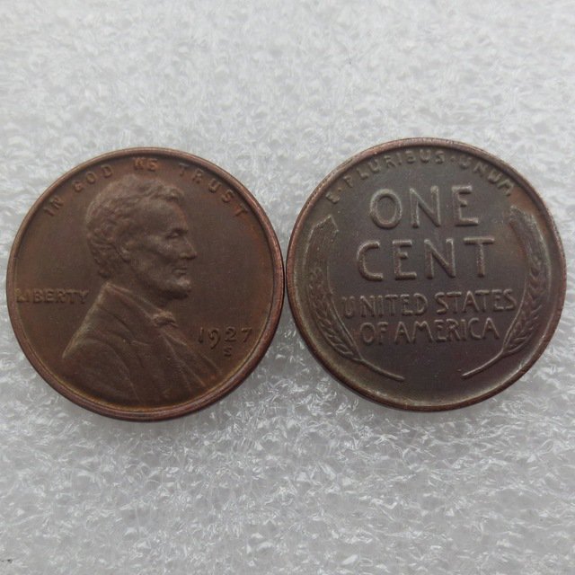 1 Pcs 1927S LINCOLN ONE CENTS Copy Coin