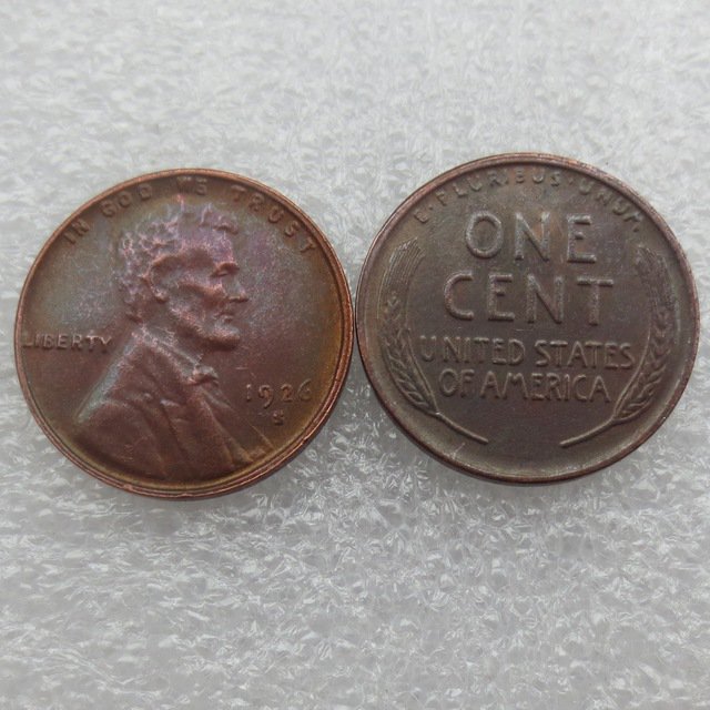 1 Pcs 1926S LINCOLN ONE CENTS Copy Coin