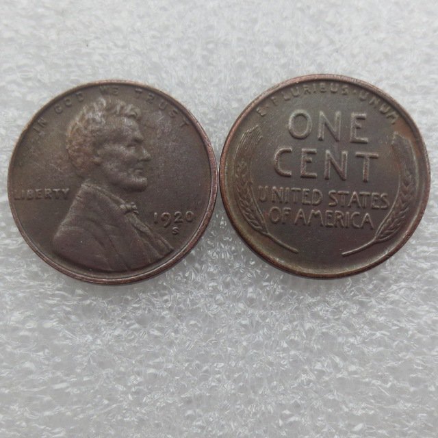 1 Pcs 1920S LINCOLN ONE CENTS COPY coins
