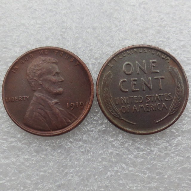 1 Pcs 1919 LINCOLN ONE CENTS COPY coins