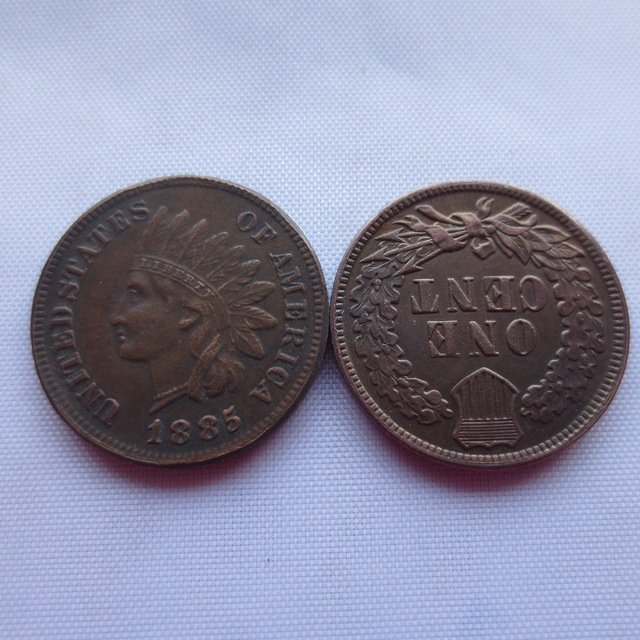 1 Pcs 1885 ONE CENT - INDIAN HEAD CENTS copy coin