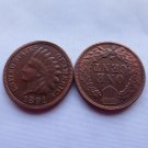 1 Pcs 1891 ONE CENT - INDIAN HEAD CENTS copy coin
