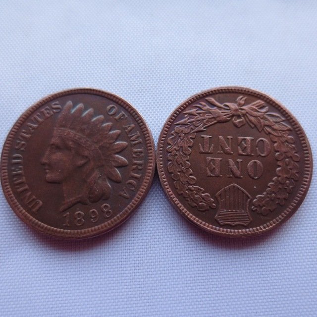 1 Pcs 1898 ONE CENT - INDIAN HEAD CENTS copy coin