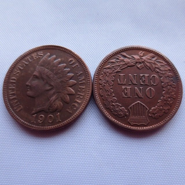 1 Pcs 1901 ONE CENT - INDIAN HEAD CENTS copy coin