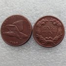 1 Pcs 1858 Flying Eagle Cents Copper Manufacture copy coins 1 Pcs 1858 Flying Eagle Cents Copper Manufacture copy coins