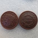 1 Pcs 1849 Braided Hair Large One Cent 100% Copper Manufacturing Old Copy Coins