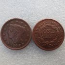 1 Pcs 1848 Braided Hair Large One Cent 100% Copper Manufacturing Old Copy Coins