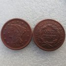 1 Pcs 1842 Braided Hair Large One Cent 100% Copper Manufacturing Old Copy Coins 1 Pcs 1842 Braided Hair Large One Cent 100% Copper Manufacturing Old Copy Coins