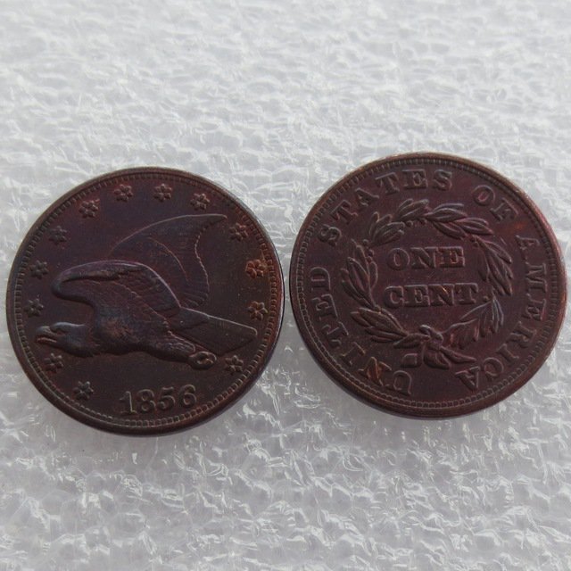 1 Pcs 1856 Flying Eagle Cents Patterns Copy Coins Copper Manufacture