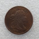 1 Pcs 1804 DRAPED BUST HALF CENTS Copy Coin Copper Manufacture