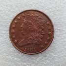 1 Pcs 1834 CLASSIC HEAD HALF CENTS Copper Manufacture copy coins