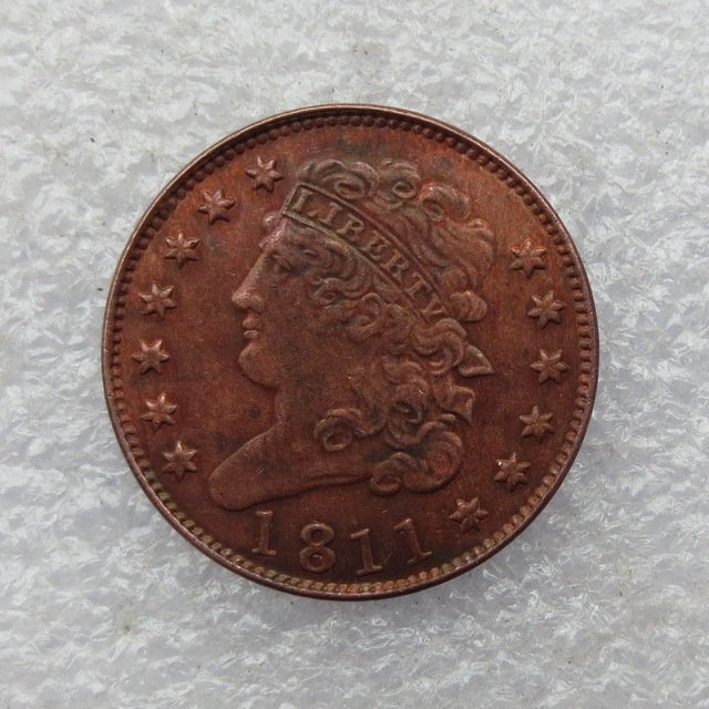 1 Pcs 1811 CLASSIC HEAD HALF CENTS Copper Manufacture copy coins