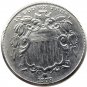 1 Pcs 1878 Shield Five Cents 75% Copper+25% Nickel Copy Coins