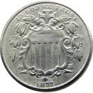 1 Pcs 1877 Shield Five Cents 75% Copper+25% Nickel Copy Coins 1 Pcs 1877 Shield Five Cents 75% Copper+25% Nickel Copy Coins