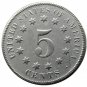 1 Pcs 1866 Shield Five Cents 75% Copper+25% Nickel Copy Coins