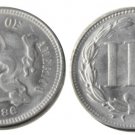 1 Pcs United States 1886 Three Cents Nickel Copy Coins