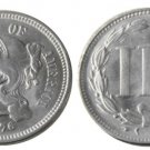 1 Pcs United States 1876 Three Cents Nickel Copy Coins 1 Pcs United States 1876 Three Cents Nickel Copy Coins