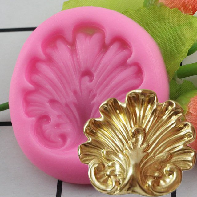 1 Pcs Sugar Craft Shell Shape Silicone Mold Fondant Cake Decorating Tools Moulds