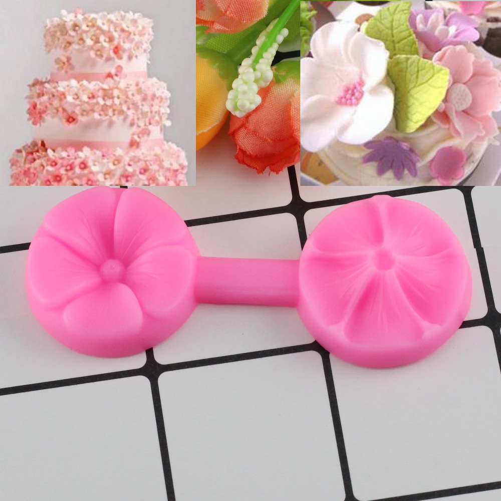 1 Pcs Confectionery Sugar Paste 3D Cherry Cake Mold Silicone Molds Kitchen Baking Moulds