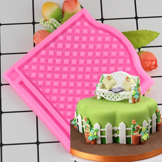 1 Pcs DIY Mesh Silicone Mold Fondant Cake Baking Tools Silicone Mold Pastry Sugercraft Cake Mould