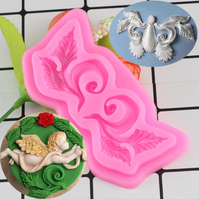 1 Pcs Chocolate Gumpaste Mold Cake Decorating Tools Border European Relief Silicone Mould