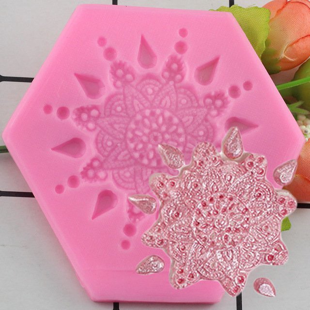 1 Pcs 3D Flower Silicone Mold Fondant Craft Cake Candy Chocolate Sugarcraft Ice Pastry Baking Mould